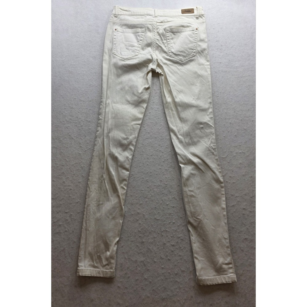Zara Frafalue Women's Ivory Colored Skinny Leg Jeans Pants. Size 4 - Picture 3 of 8